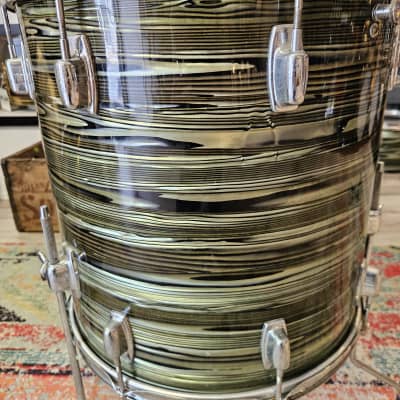 Ludwig Standard 16x16" 3-ply Floor Tom in Avocado Strata 1971 image 5