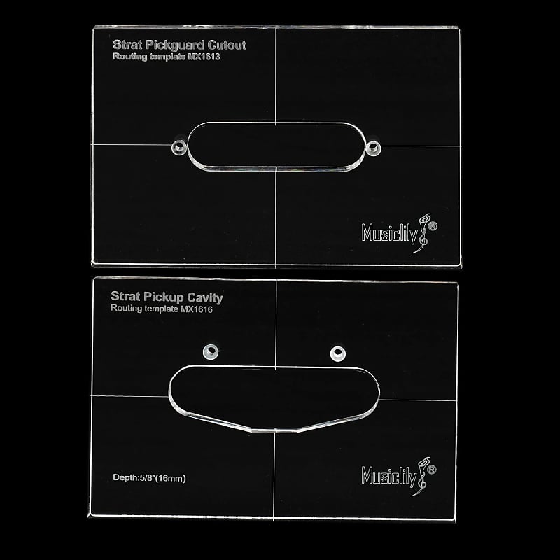PRO CNC Acrylic Routing Template Set Single Coil Pickup Reverb