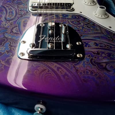 USA Jazzmaster Style Guitar, Duncan A-II Pickups, Warmoth Neck, Custom Purple'burst  Paisley 2021 image 12
