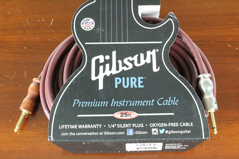 Gibson Pure 25ft. Premium Instrument Cable Cherry