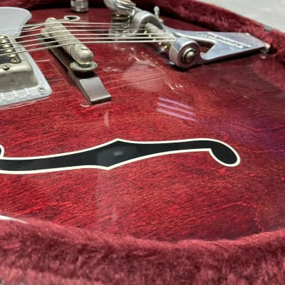 Gretsch G6119-1962HT Chet Atkins Tennessee Rose with Hilo'Tron Pickups - Burgundy Stain image 5