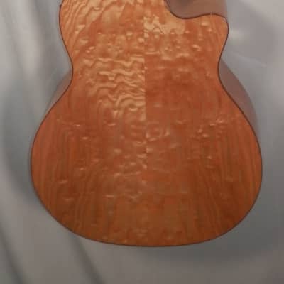 Dean Exotica Quilt Ash Gloss Natural Left-Handed Acoustic Electric Bass DEMO *Blemish image 10
