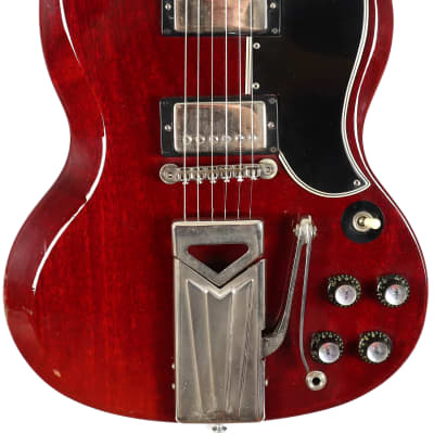 Vintage 1961 Gibson Les Paul Standard SG Cherry Red Electric Guitar w/ OHSC & PAFs image 1
