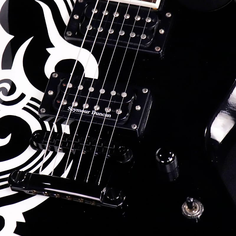 ESP ~ PEACEMAKER PM-108VP Black w Tribal Graphic (S/N