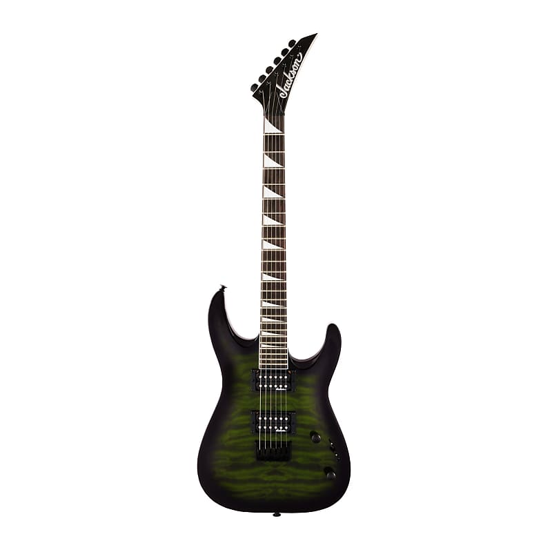 Jackson JS Series Dinky Arch Top JS32Q DKA HT Guitar (Transparent Green Burst) image 1