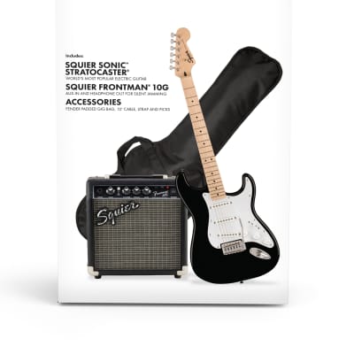 Squier Sonic Stratocaster Pack Black image 9
