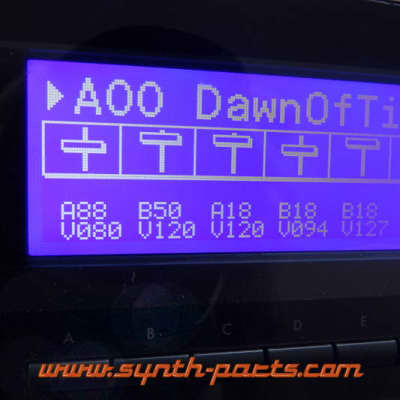 Korg 01R/W neues LCD Display Blau mit Kabel