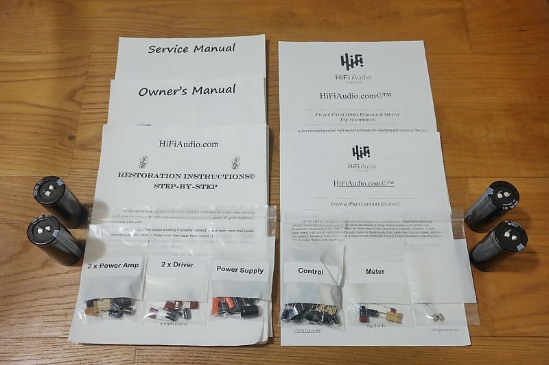 Kenwood KA-9150 restoration kit filter capacitor repair rebuild fix  			