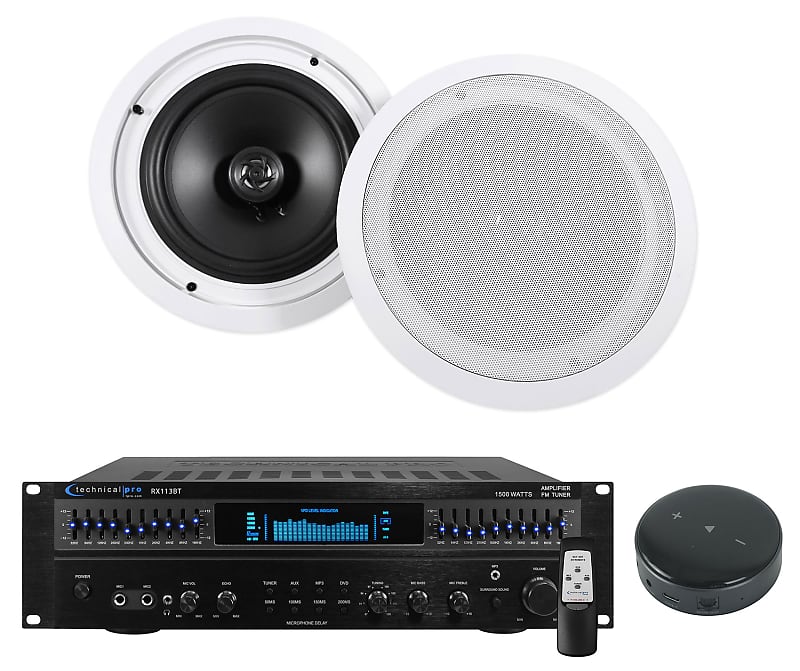 Technical Pro RX113 1500w Home Theater Amp+Wifi Receiver+(2) | Reverb
