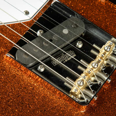 Suhr Eddie's Guitars Exclusive Custom Classic T Roasted - Orange  Sparkle image 19