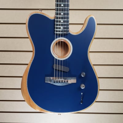 Fender Acoustasonic Telecaster in *NEW* Steel Blue w/Gig Bag + FREE Shipping image 1
