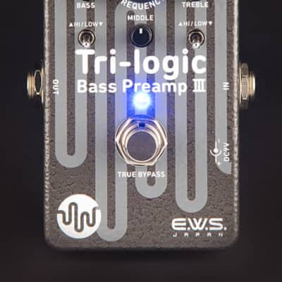 E.W.S. Tri-Logic Bass Preamp III pedal. Bass overdrive tones. Made in Japan. New! image 1