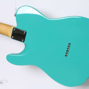 Suhr Alt T Pro - Seafoam Green with Pearl Guard / Rosewood with Suhr Gig Bag    Signed by John Suhr image 6
