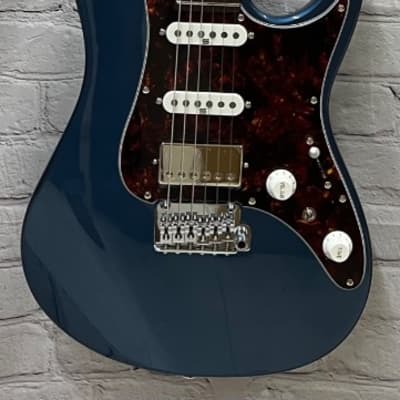 Ibanez Model AZ2204NPBM Prestige Electric Guitar in Prussian Blue Metallic image 1