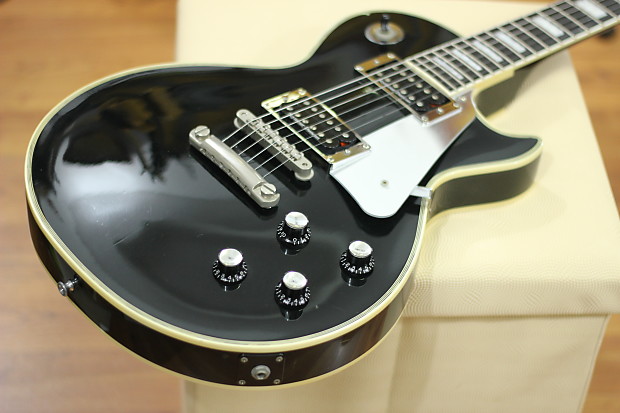 Edwards By ESP Les Paul Custom Black Electric Guitar Used