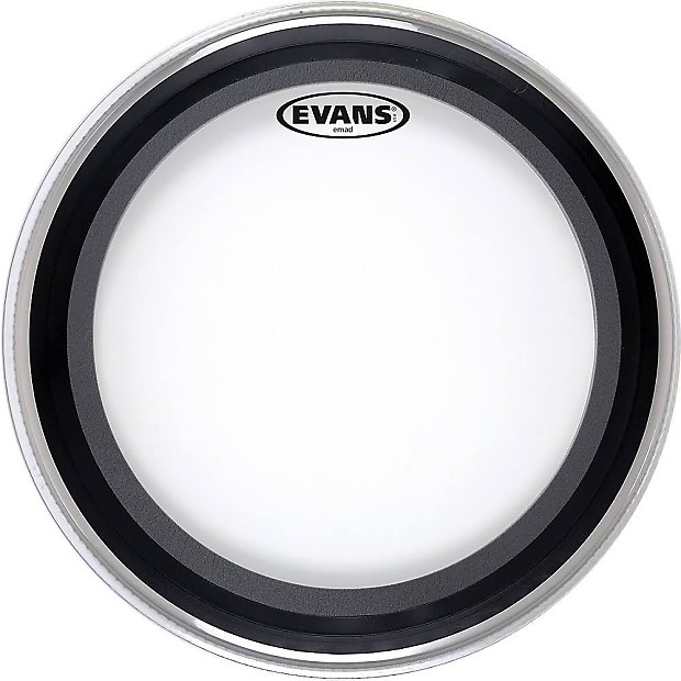 Evans BD24EMAD EMAD Clear Bass Drum Head - 24" image 1