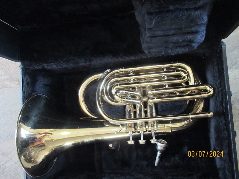 Bach brand Marching Euphonium. Made in USA Reverb