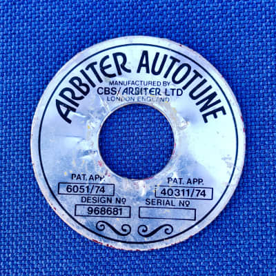 Arbiter Autotune Snare-Tom-Bass Badge Vintage Ultra RARE for sale