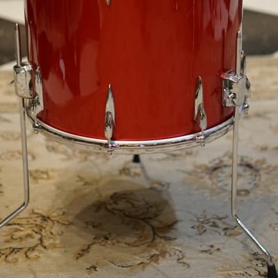 Premier 1970's Drum Set in Red Wrap - 13/14/16/22 image 9