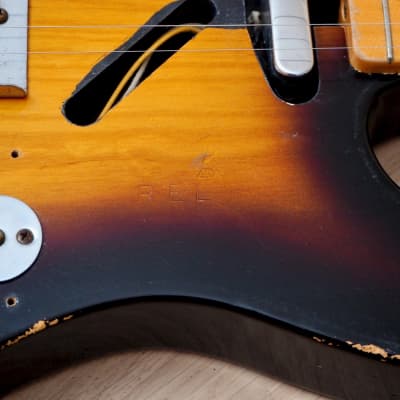 2012 Fender Custom Shop '58 Telecaster Relic Sunburst Ash Body w/ Tweed Case, Tags & COA image 17