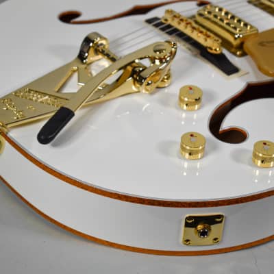 2022 Gretsch G6136TG Players Edition White Falcon Hollow Body Electric Guitar w/OHSC image 7
