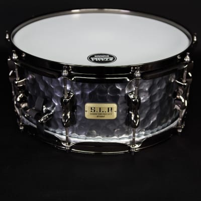 Tama S.L.P. 14" x 6" Expressive Hammered Steel Snare Drum image 2