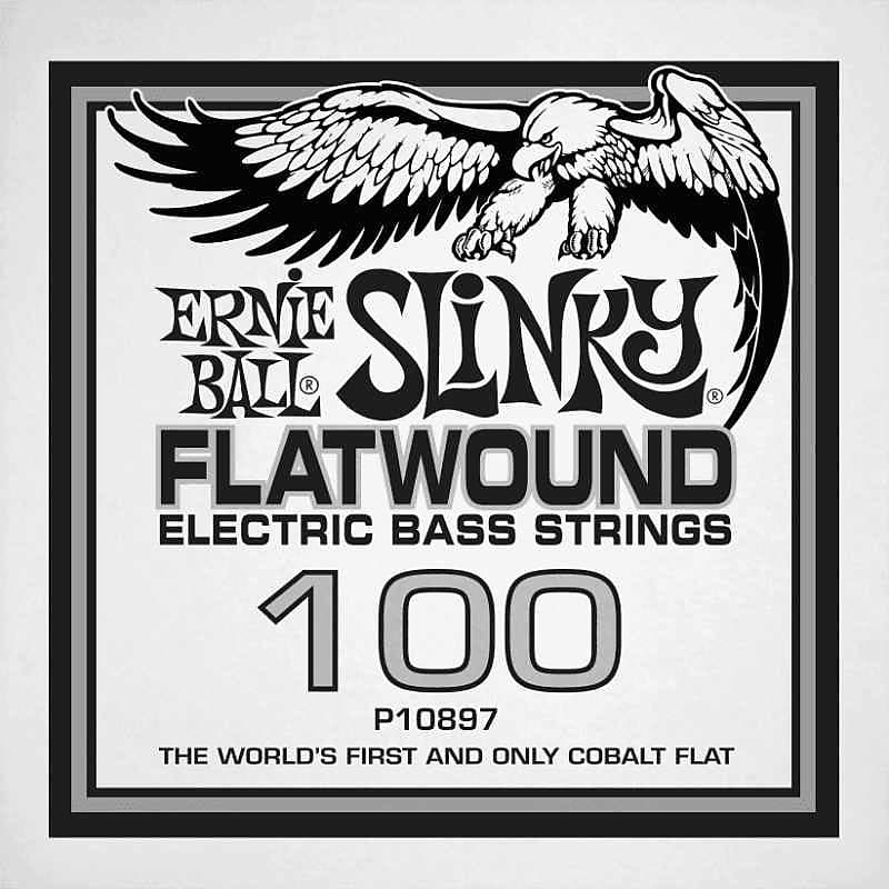 Ernie Ball 10897 Slinky flatwound 100 Reverb