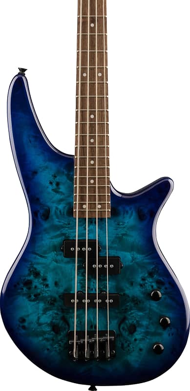 Jackson JS Series Spectra Bass JS2P 4-String Bass Guitar, Gloss Blue Burst image 1
