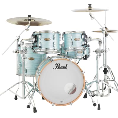 Pearl Session Studio Select Ice Blue Oyster 20x14/10x7/12x8/14x14 Drums Shell Pack & GigBags Authorized Dealer image 5