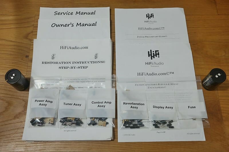 Kenwood Super Eleven restoration kit filter capacitor repair rebuild fix  			