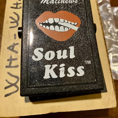 Extremely rare Mike Matthews Electro-Harmonix Soul Kiss Wah Filter 1990 - black by new sensor corporation image 5
