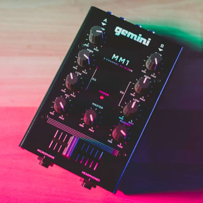 Gemini MM1 2-Channel Mic Input Compact Portable EQ DJ Mixer image 6