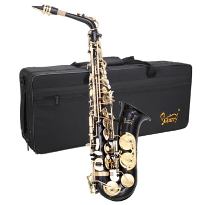 Glarry Alto Saxophone E-Flat Alto SAX Eb with 11reeds, case, carekit, for Students and Beginners 2020s - Black image 13