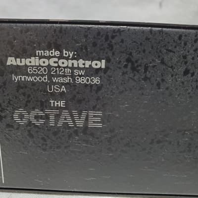 Audio Control OCTAVE Stereo Equalizer With Subsonic Filter #751 Rare Vintage Good Working Condition image 12