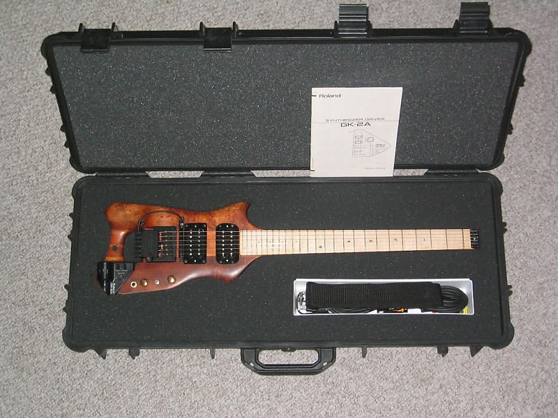 Harrower midi-controller & Alnico II pickups 1995 Natural Wood, Koa, Old Growth Honduras Mahoghany, image 1