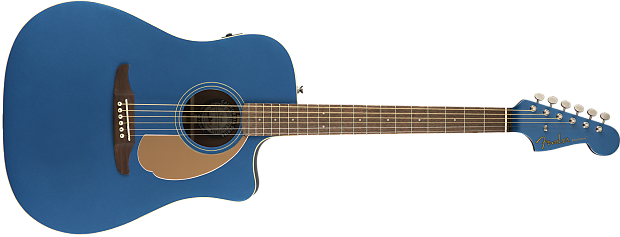Fender California Series Redondo Player Acoustic Electric Guitar Belmont Blue image 1