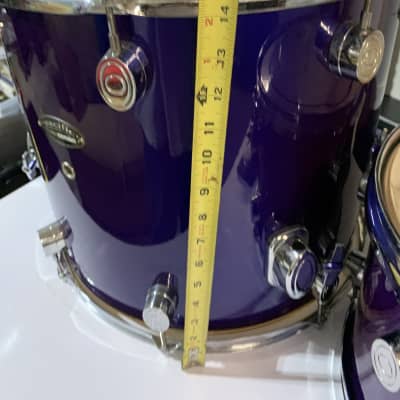 Pacific ans SPL DRUMS Tom 2000s Pearl onyx blue image 14