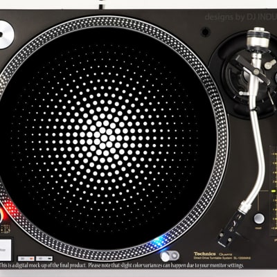 DJ Industries Dot Matrix  - DJ slipmat for vinyl LP record player turntable