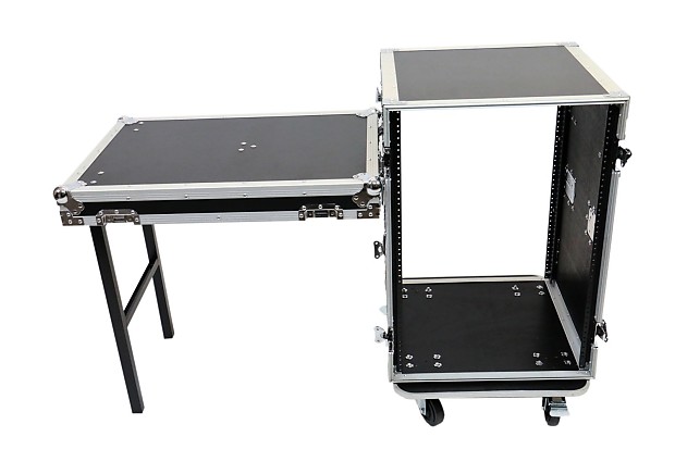OSP RC16U-20SL 16 Space ATA Amp Rack Road Case w/ Standing Lid Table image 1