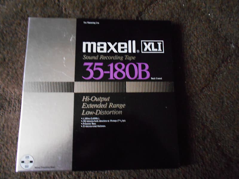 Maxell XLI 35-180B 1/4 Master Sound Recording Tape NEW in a box 10.5  Metal Reel to Reel