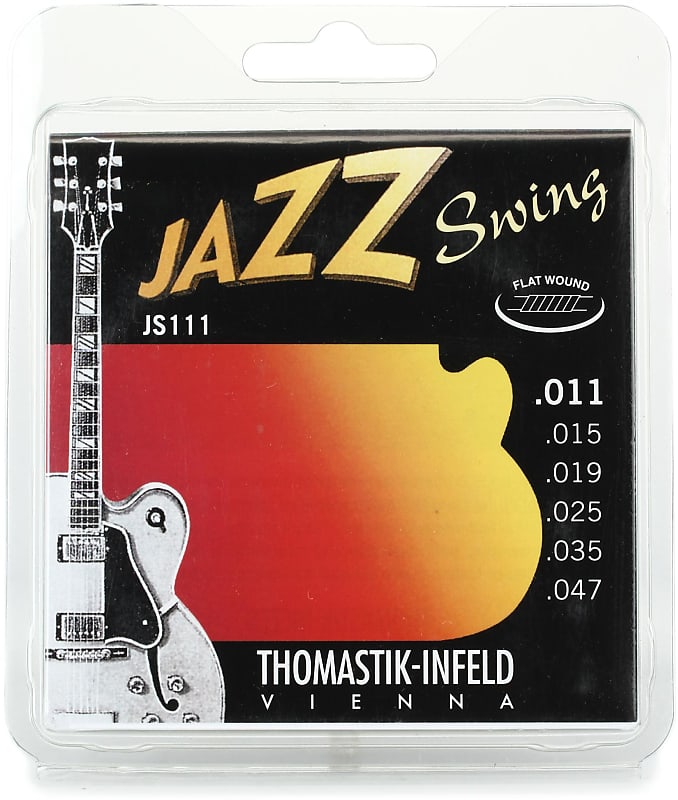 Thomastik-Infeld JS111 Jazz Swing Flatwound Electric Guitar Strings - .011-.047 Light image 1