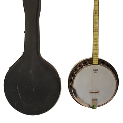 Vintage 20's May Bell Queen 4-String Tenor Banjo w/ Case image 1