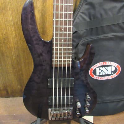 ESP LTD B-405 Active 5 String Neck-Through Bass Guitar W/ Original Gig Bag for sale