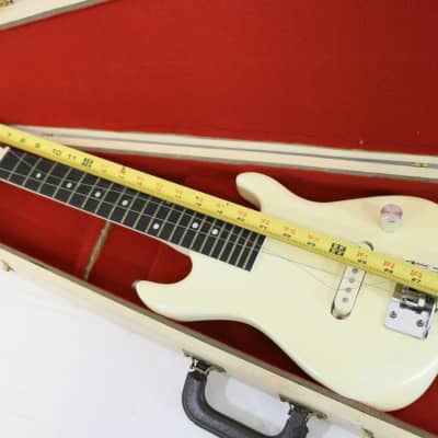 Synsonics Jr. Pro Vintage Short Scale Mini Electric Guitar 1980s - Olympic White - RARE image 12