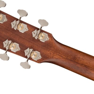 Fender PS-220E Parlor Acoustic Guitar. Ovangkol Fingerboard, Natural image 7