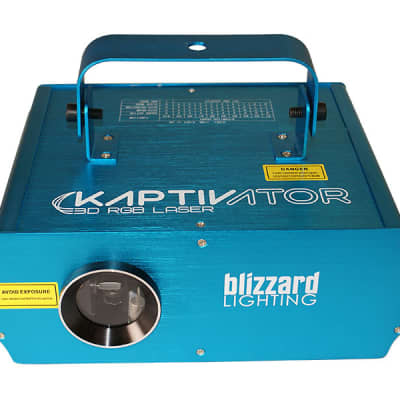 Blizzard Kaptivator Sound Active 3D RGB Laser Fixture with Animated Graphic Show Patterns image 1