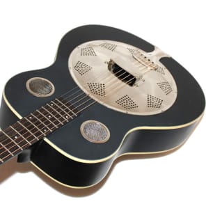 Fender Top Hat Black Resonator Acoustic Guitar image 4