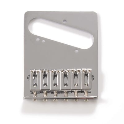Genuine Fender Standard Series 6-saddle Telecaster Bridge Chrome 005-3354-000 image 1