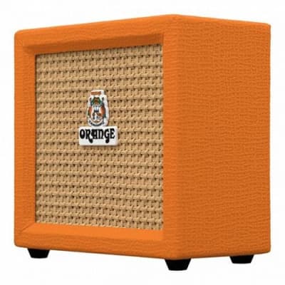 Orange Crush Amp Mini 3W Analogue Combo Battery Powered Amp Bundle with 2 Batteries & Liquid Audio Polishing Cloth - Electric Bass Guitar Amp, Portable Practice Amp, Mini Speaker Amplifier image 2