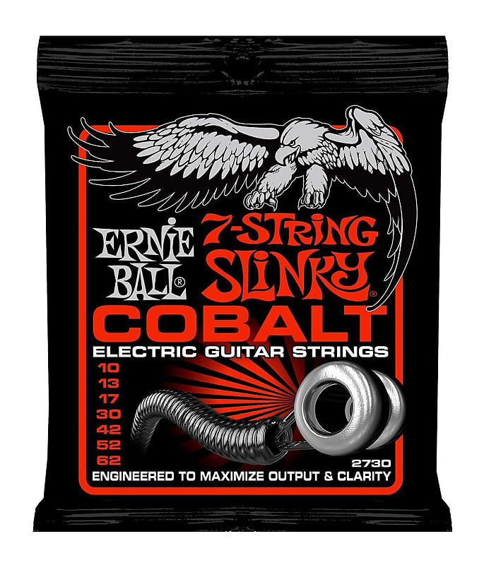 Ernie Ball Slinky Cobalt 7-String 10-62 Skinny Top Heavy Bottom image 1